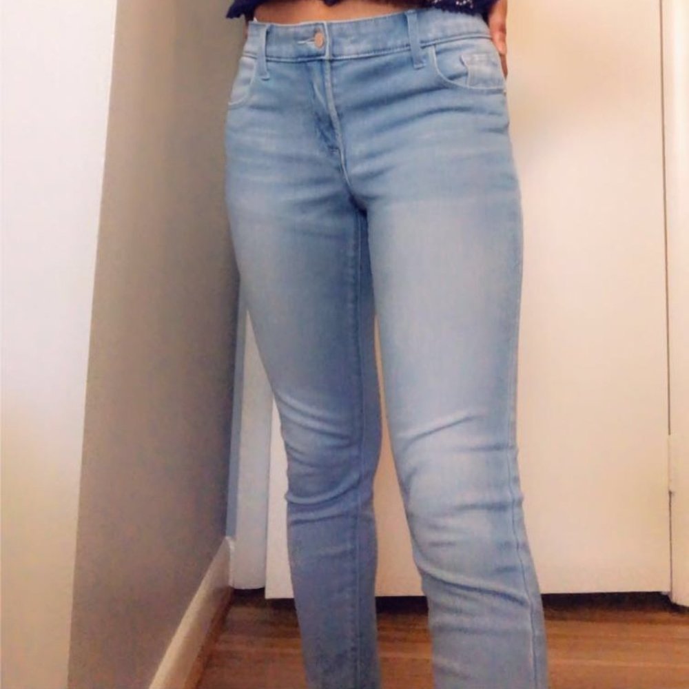 Light blue skinny jeans